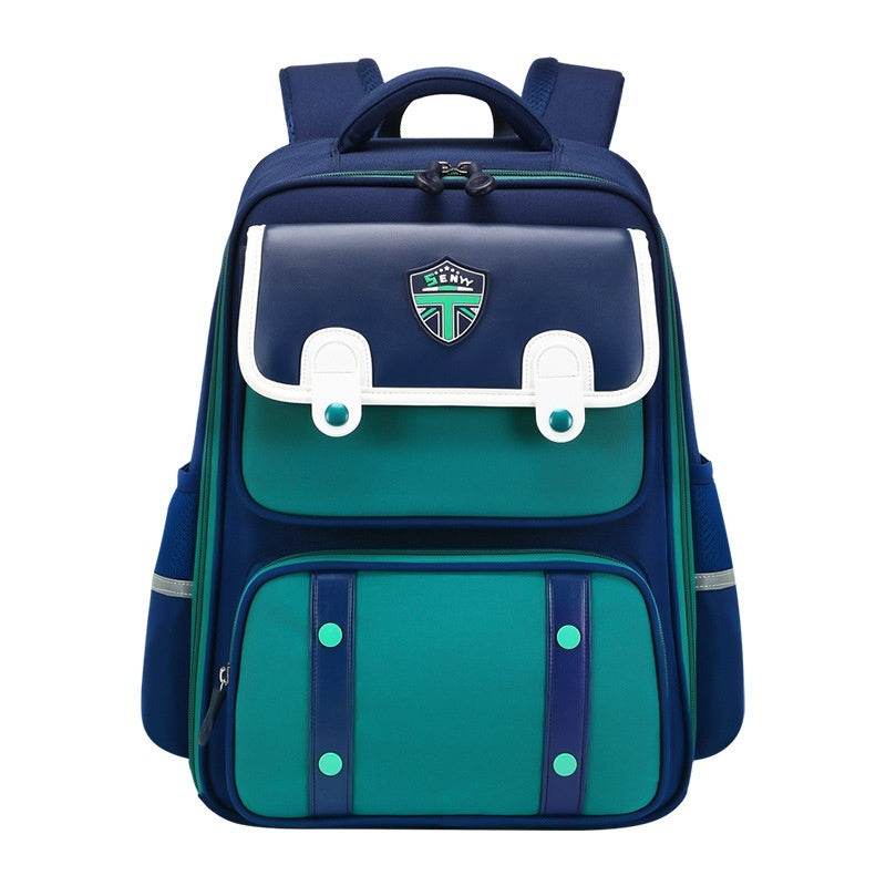 British Style Children Spine Protection water resistant Backpack for School - www.Shopthatapp.com #