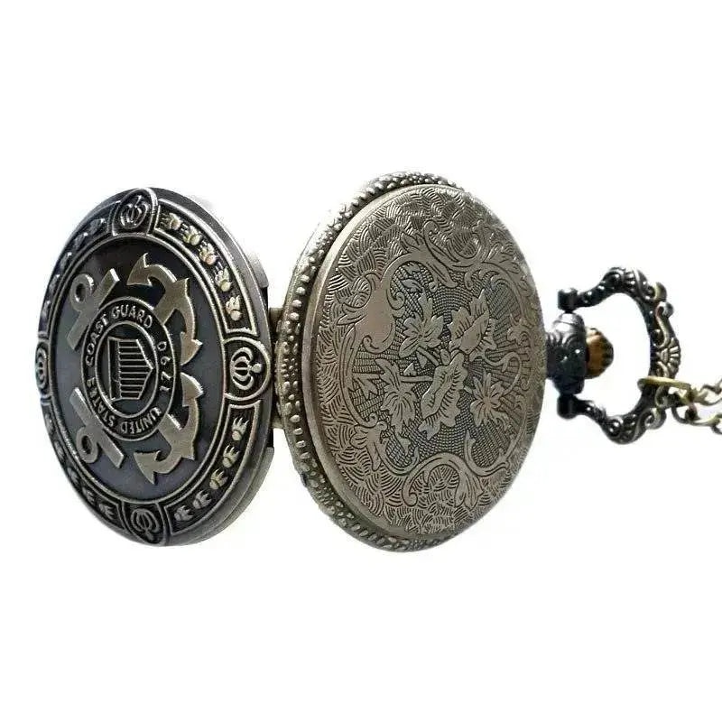 Bronze United States Coast Guard 1790 Theme Pocket Unisex Navy Watch. - www.Shopthatapp.com