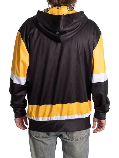 Boston Bruins Hockey Lace Hoodie - www.Shopthatapp.com