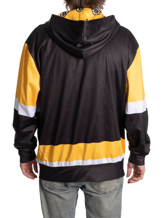 Boston Bruins Hockey Lace Hoodie - www.Shopthatapp.com