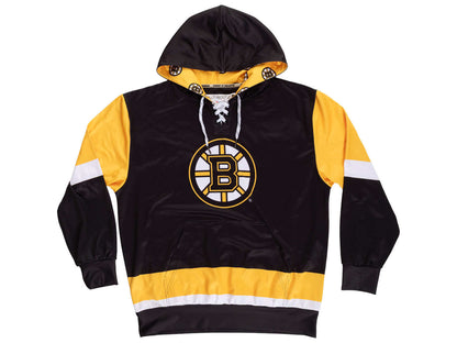 Boston Bruins Hockey Lace Hoodie - www.Shopthatapp.com