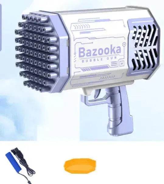 Bubble Gun Rocket 69 Holes Soap Blower With Light - www.Shopthatapp.com