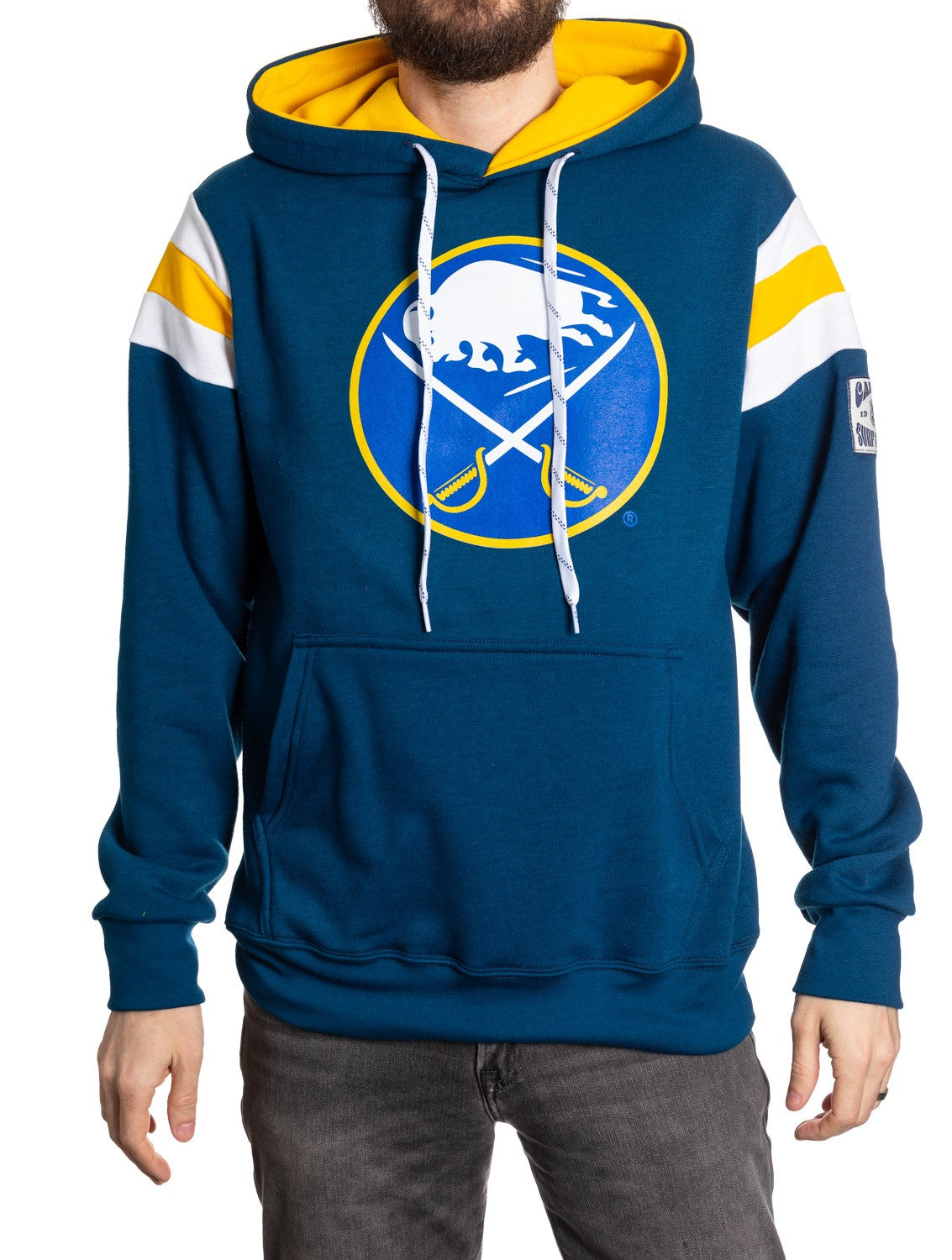 Buffalo Sabres Varsity Retro Style Hoodie - www.Shopthatapp.com #