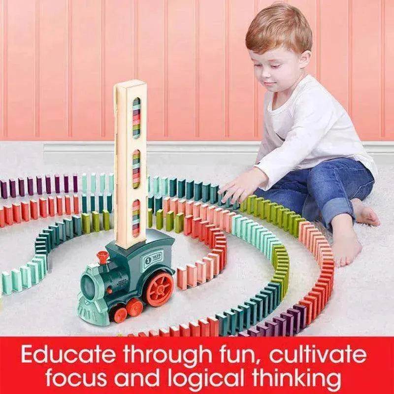 Building Blocks Train Toy Baby Car Puzzle Automatic Release - www.Shopthatapp.com