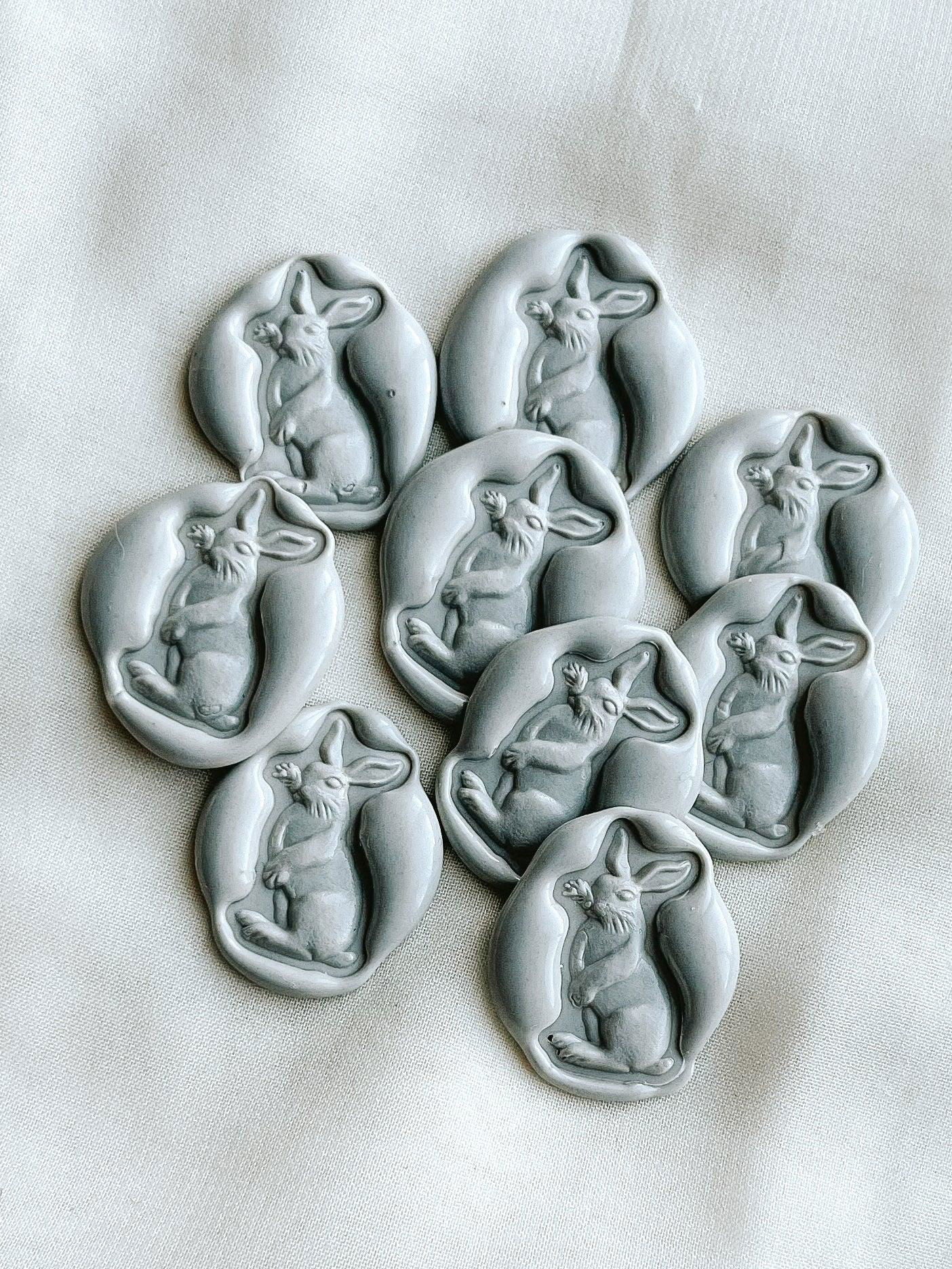 Bunny wax seals - Set of 9 - Www.Shopthatapp.com