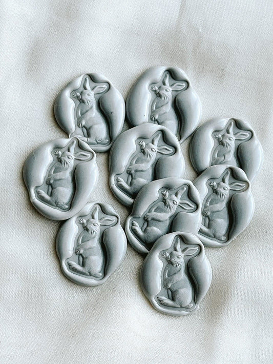 Bunny wax seals - Set of 9 - Www.Shopthatapp.com