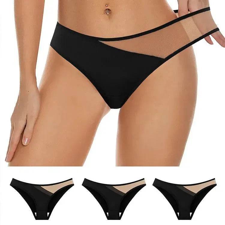Butt Lifting Low Waisted Full Coverage Mesh Panties for women - www.Shopthatapp.com #
