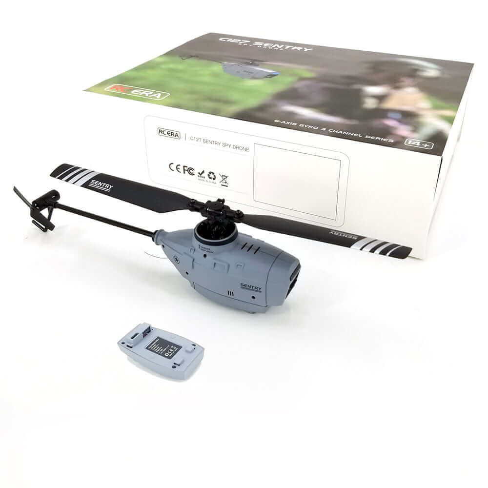 C127 Single Blade Helicopter Drone - 6-Axis Gyro, WiFi FPV, Nano HD Camera Toy - www.Shopthatapp.com #
