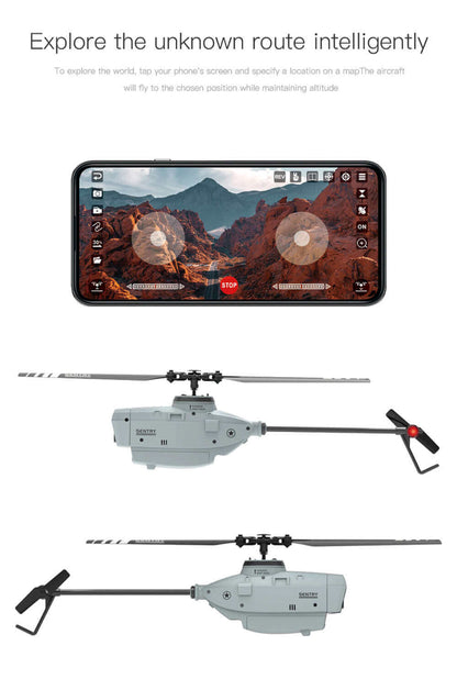 C127 Single Blade Helicopter Drone - 6-Axis Gyro, WiFi FPV, Nano HD Camera Toy - www.Shopthatapp.com #