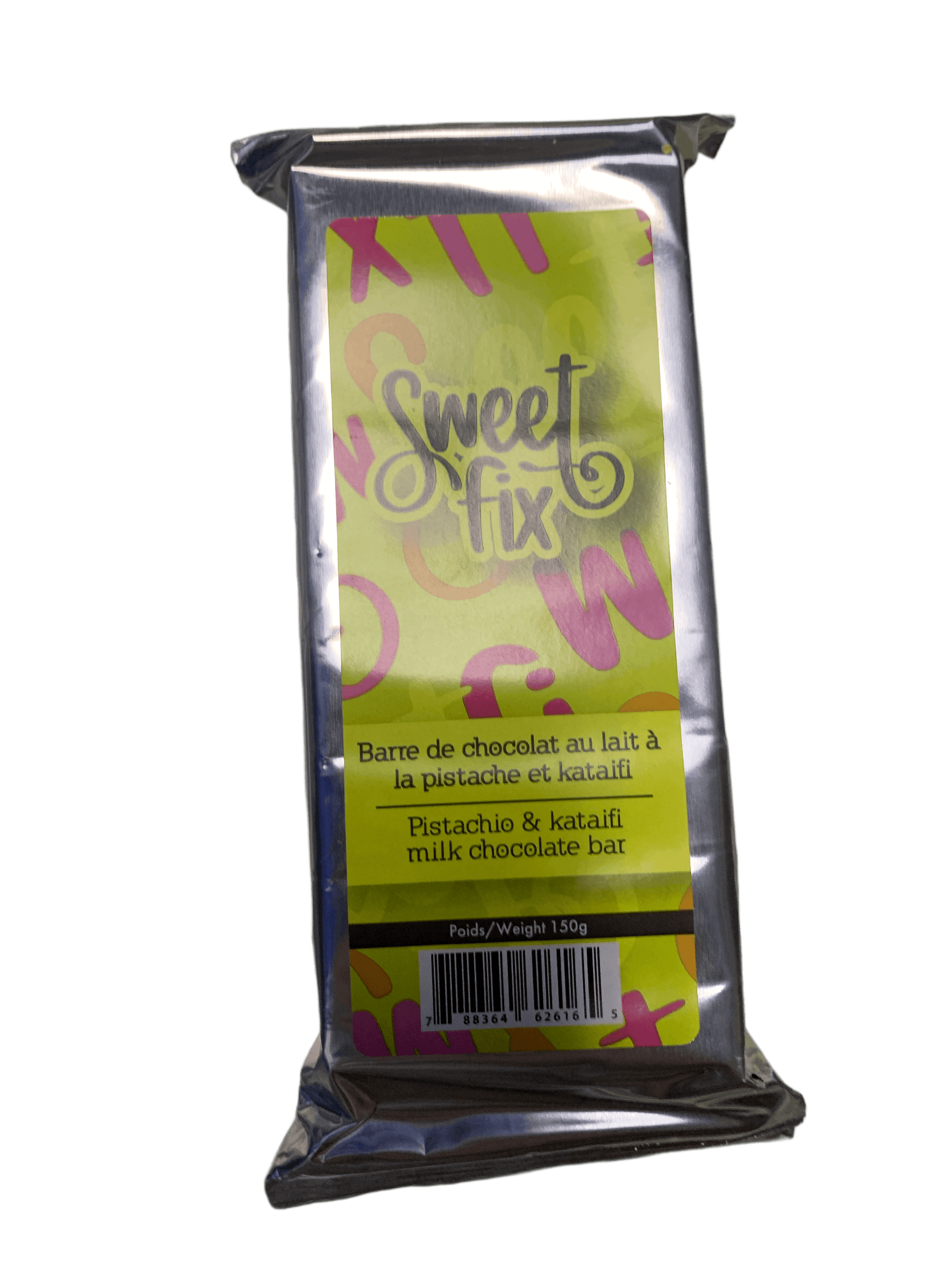 Sweet Fix Dubai Pistachio and Kataifi Milk Chocolate 140G - Canadian Edition - www.Shopthatapp.com