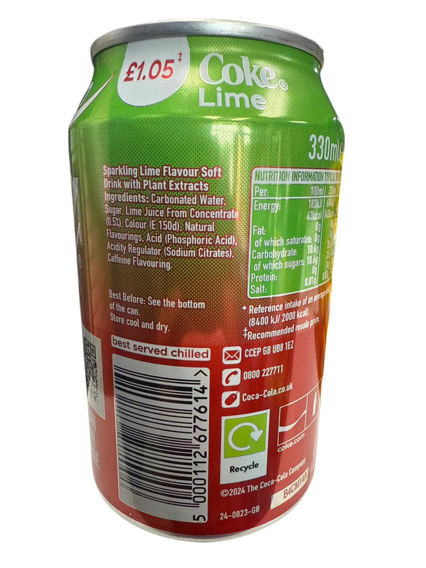 Coca Cola Lime Flavour Can 355ML - U.K Edition - www.Shopthatapp.com