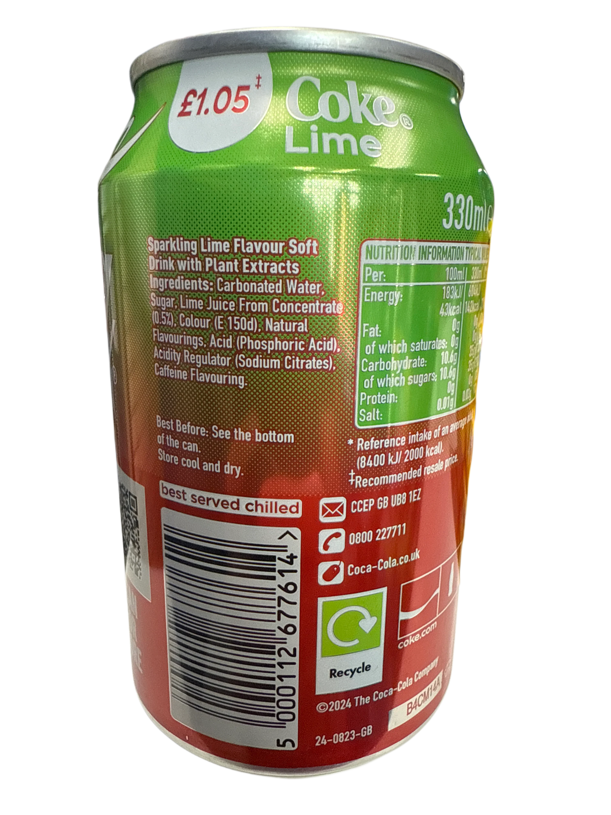 Coca Cola Lime Flavour Can 355ML - U.K Edition - www.Shopthatapp.com