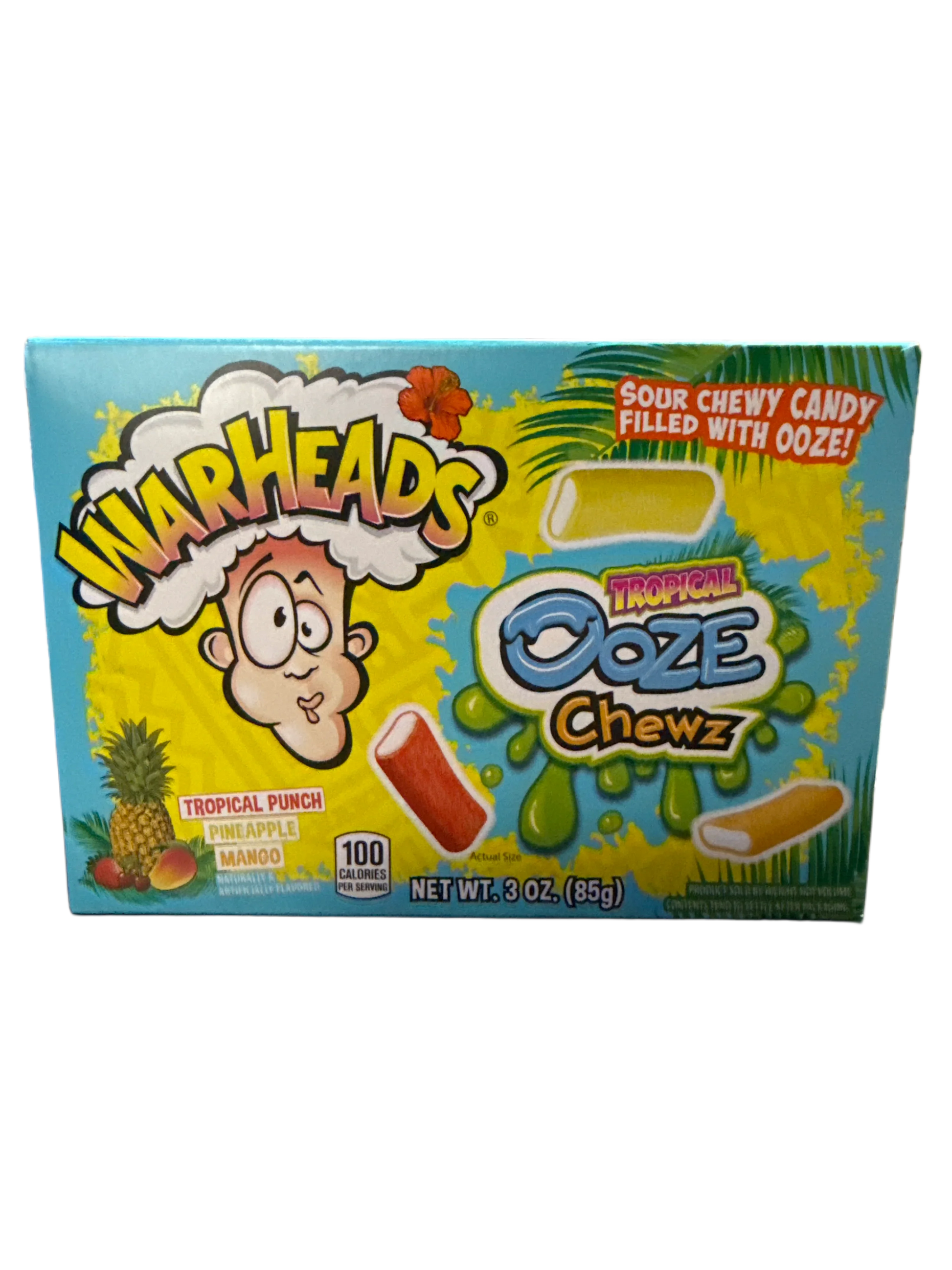 Warheads Sour Tropical Ooze Chewz 85G U.S Edition - www.Shopthatapp.com
