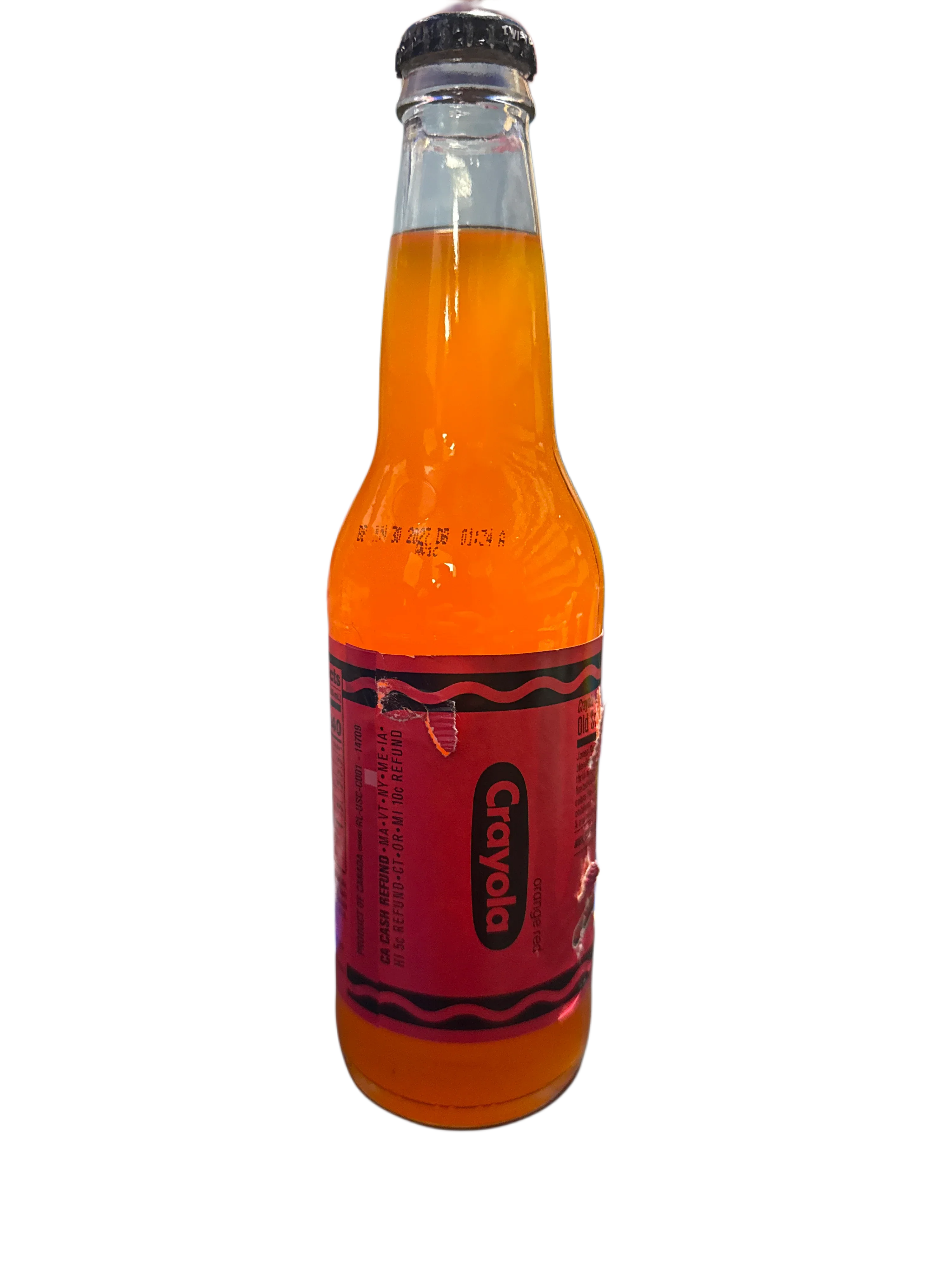 Jones Crayola Limited Edition Orange Red Glass Bottle 355ML - U.S Edition - www.Shopthatapp.com