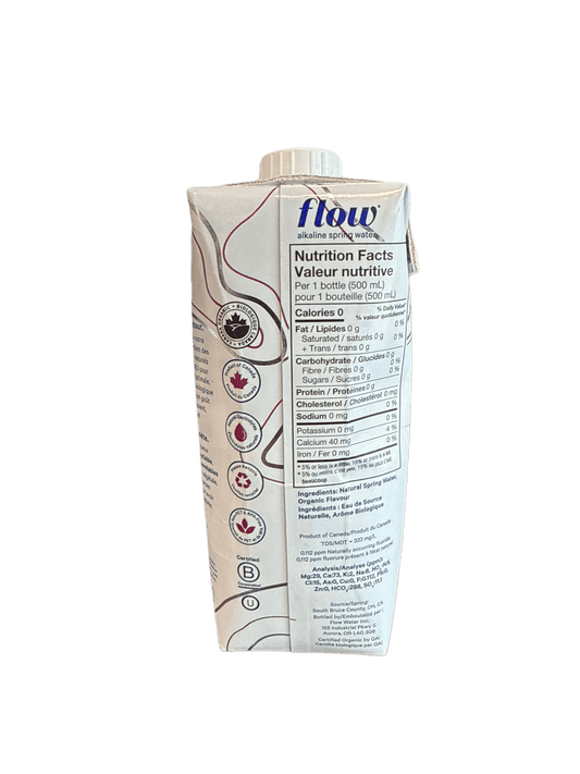 Flow Blackberry + Hibiscus Mineral Spring Water 500ML - Canadian Edition - www.Shopthatapp.com