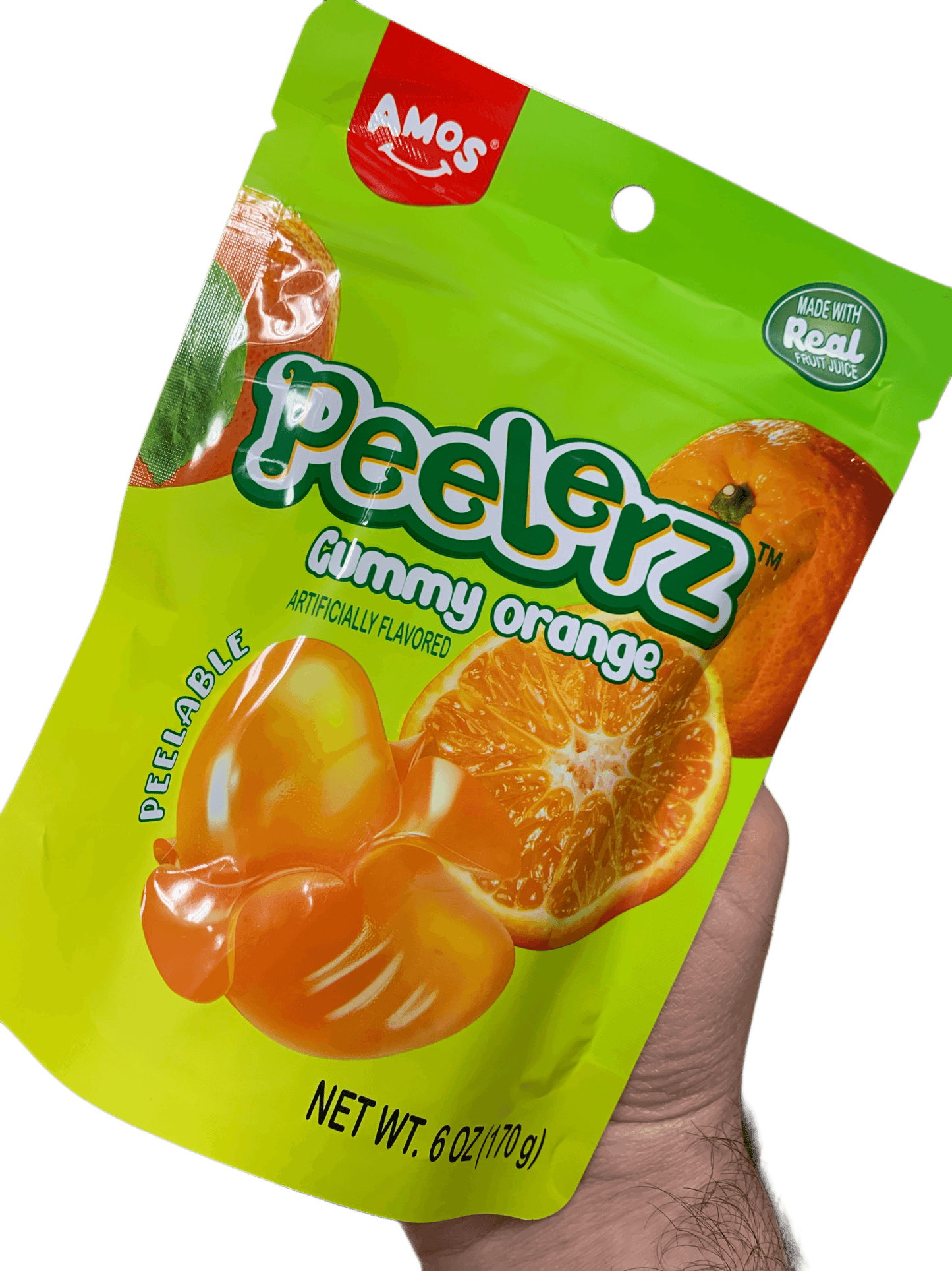 Amos Peelerz Orange Gummies 170G - U.S Edition - www.Shopthatapp.com
