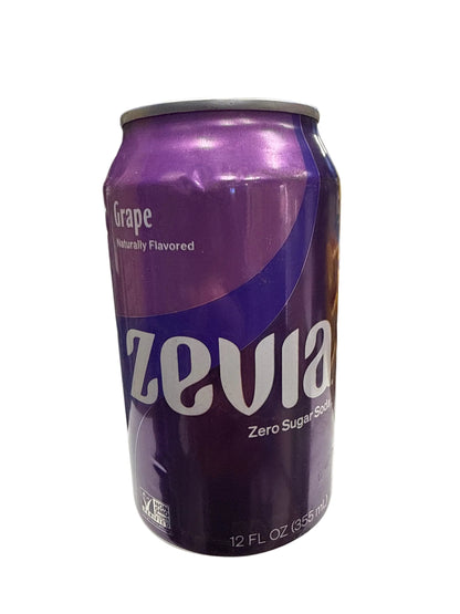 Zevia Zero Sugar Grape Flavoured Soda 355ML - Canadian Edition
