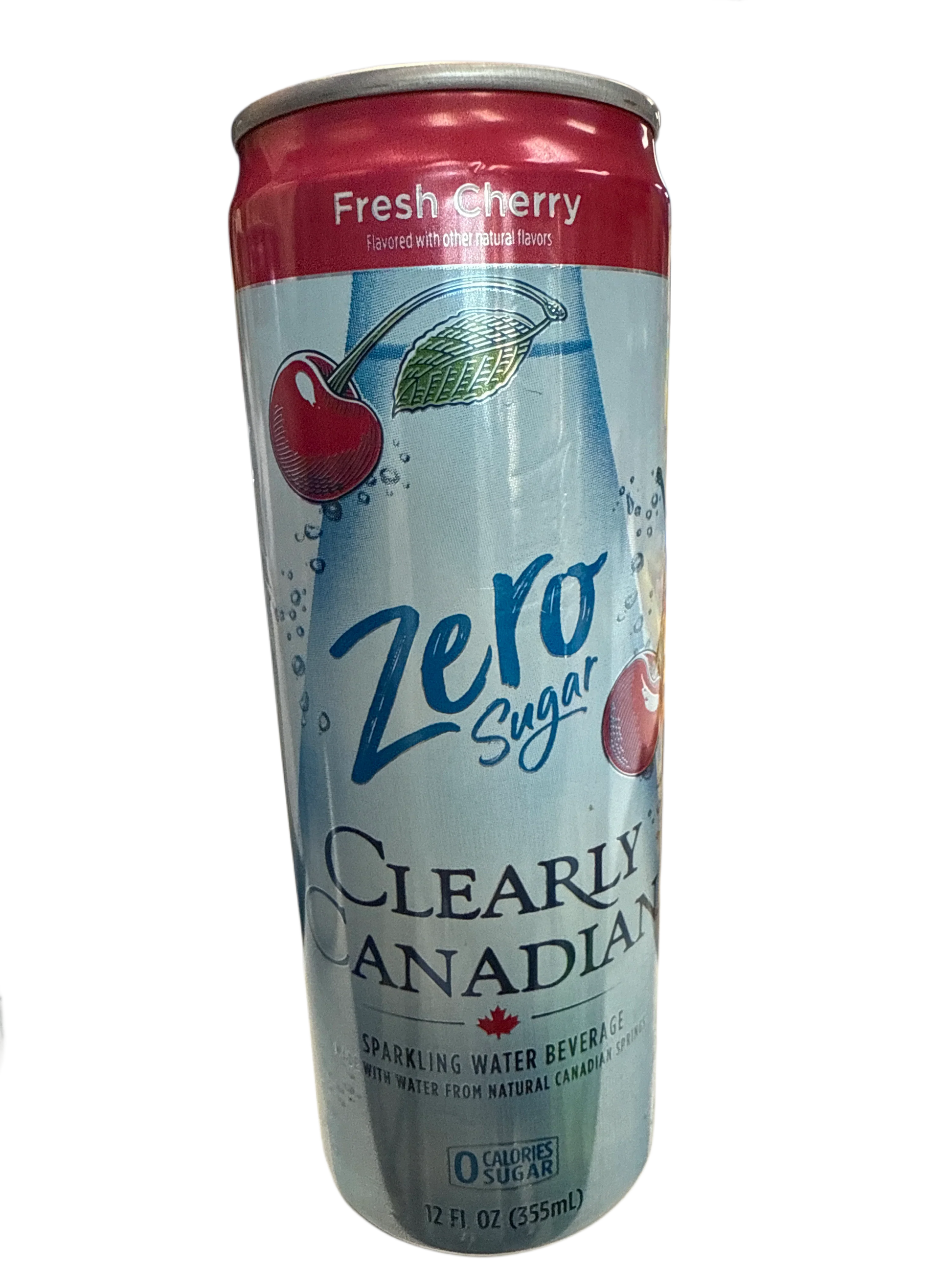 Clearly Canadian Zero Sugar Fresh Cherry Flavour 355ML - Canadian Edition - www.Shopthatapp.com