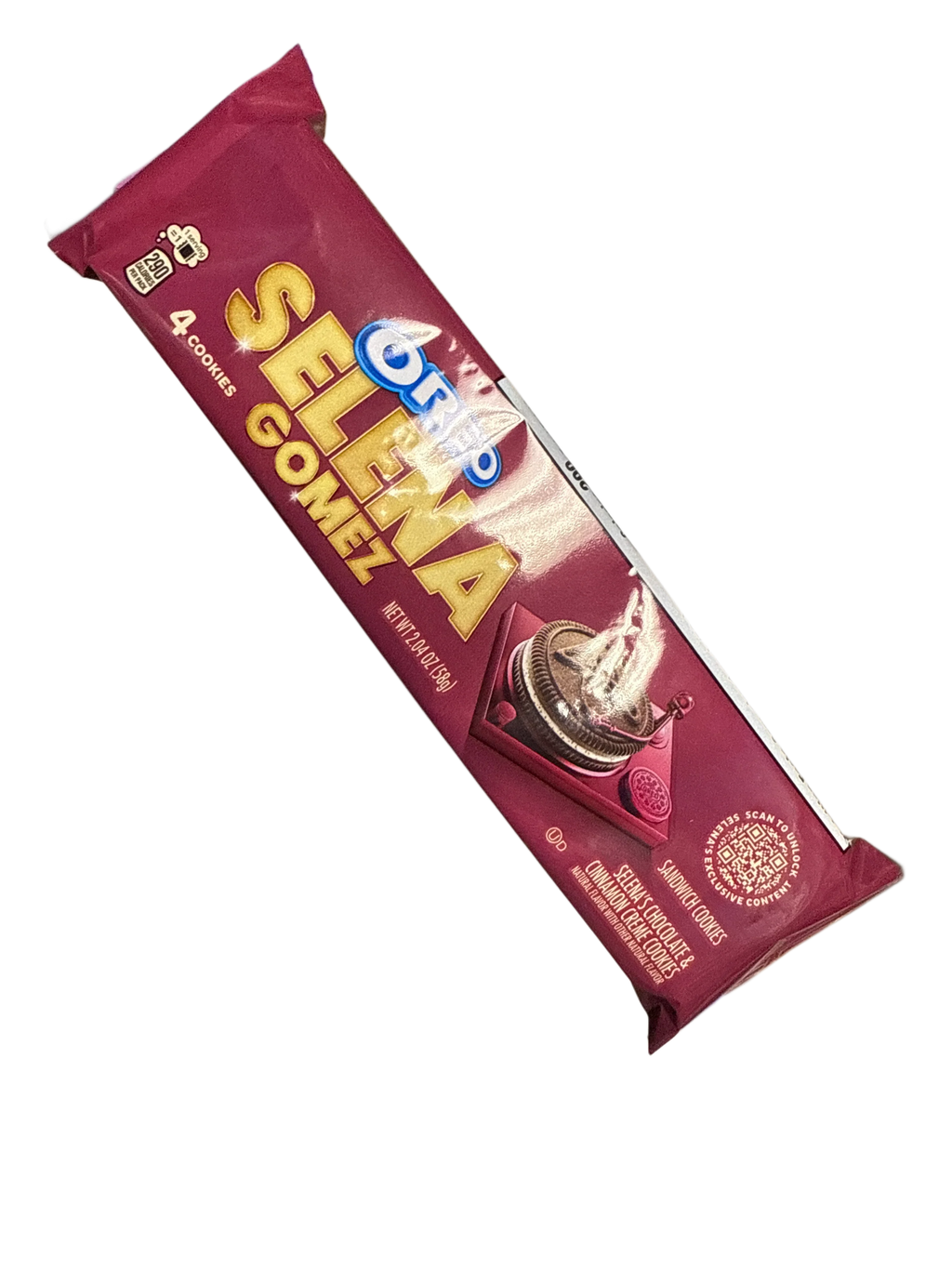 Oreo Selena Gomez Chocolate and Cinnamon Cream Cookies 58G - U.S Edition - www.Shopthatapp.com