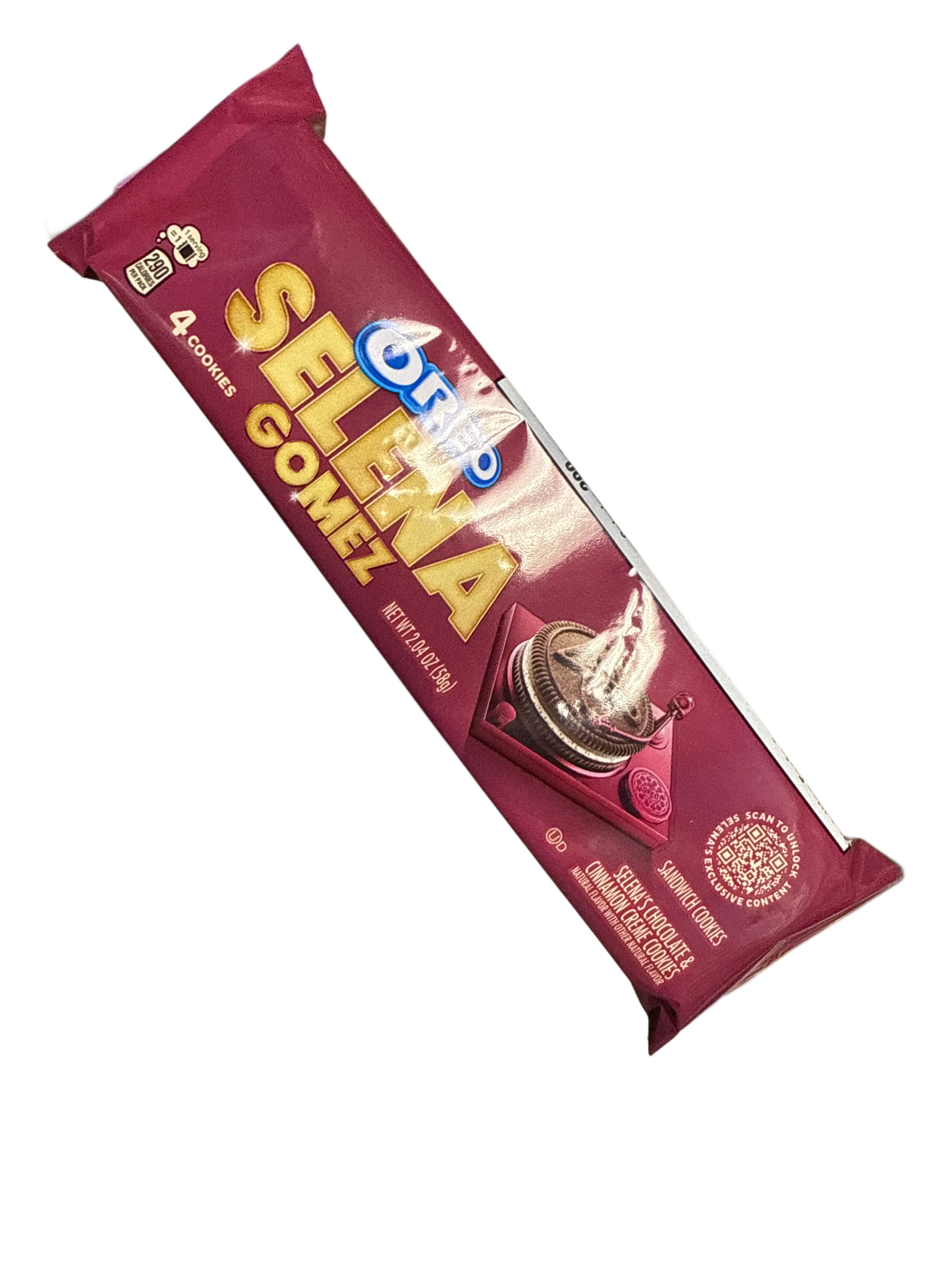 Oreo Selena Gomez Chocolate and Cinnamon Cream Cookies 58G - U.S Edition - www.Shopthatapp.com