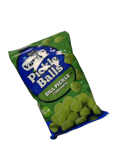 Vlasic Pickle Balls Dill Pickle Corn Puffs 56G - U.S Edition