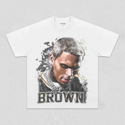 Chris Brown: Music Icon Tee V7 - www.Shopthatapp.com