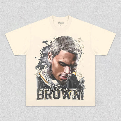 Chris Brown: Music Icon Tee V7 - www.Shopthatapp.com