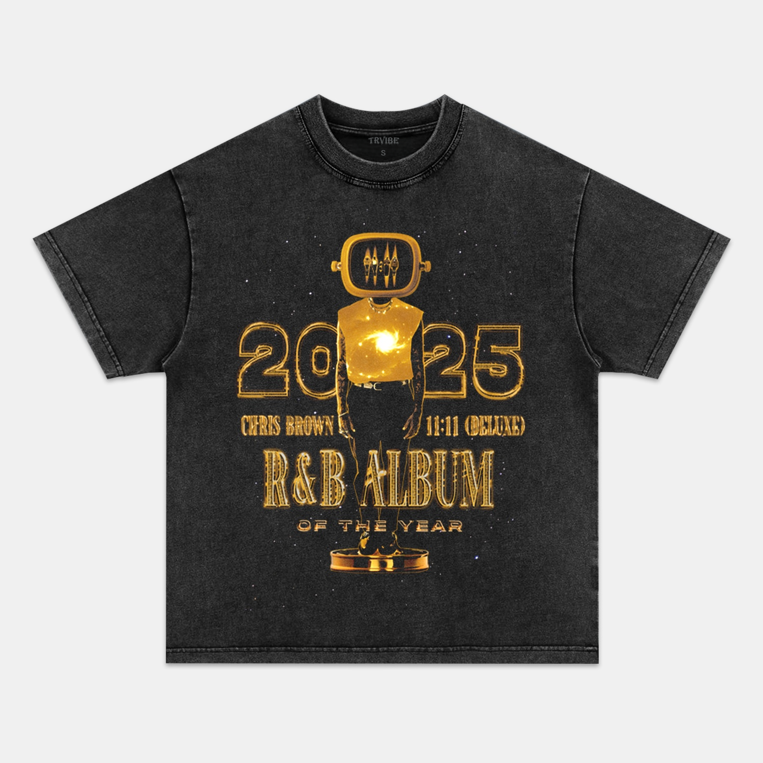 Chris Brown: Muic Icon Tee V8 - www.Shopthatapp.com
