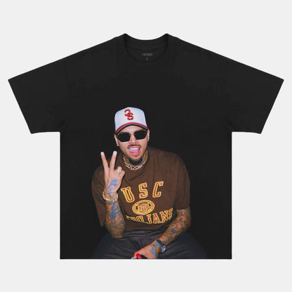 Chris Brown: Music Icon Tee V17 - www.Shopthatapp.com
