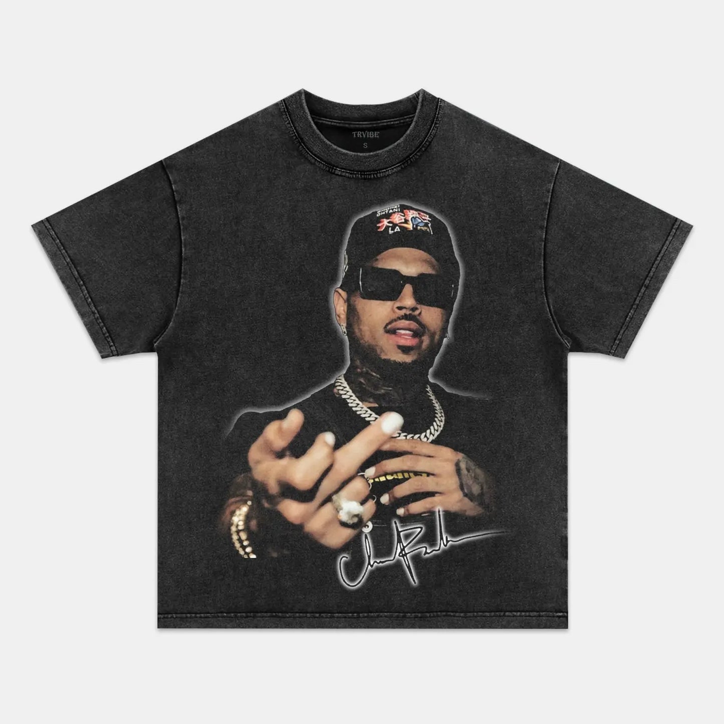 Chris Brown: Music Icon Tee V12 - www.Shopthatapp.com