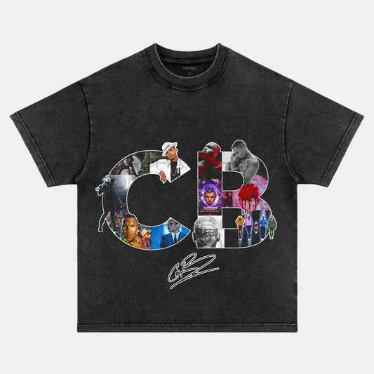 Chris Brown: Music Icon CB Tee - www.Shopthatapp.com