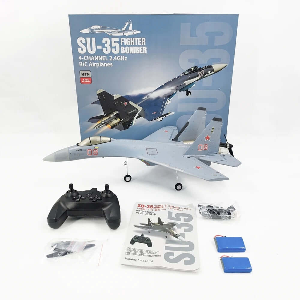COOLBANK QF009 4CH Su-35/J-16 RC Fighter: Brushless, 2.4G, Long Flight Time - www.Shopthatapp.com #