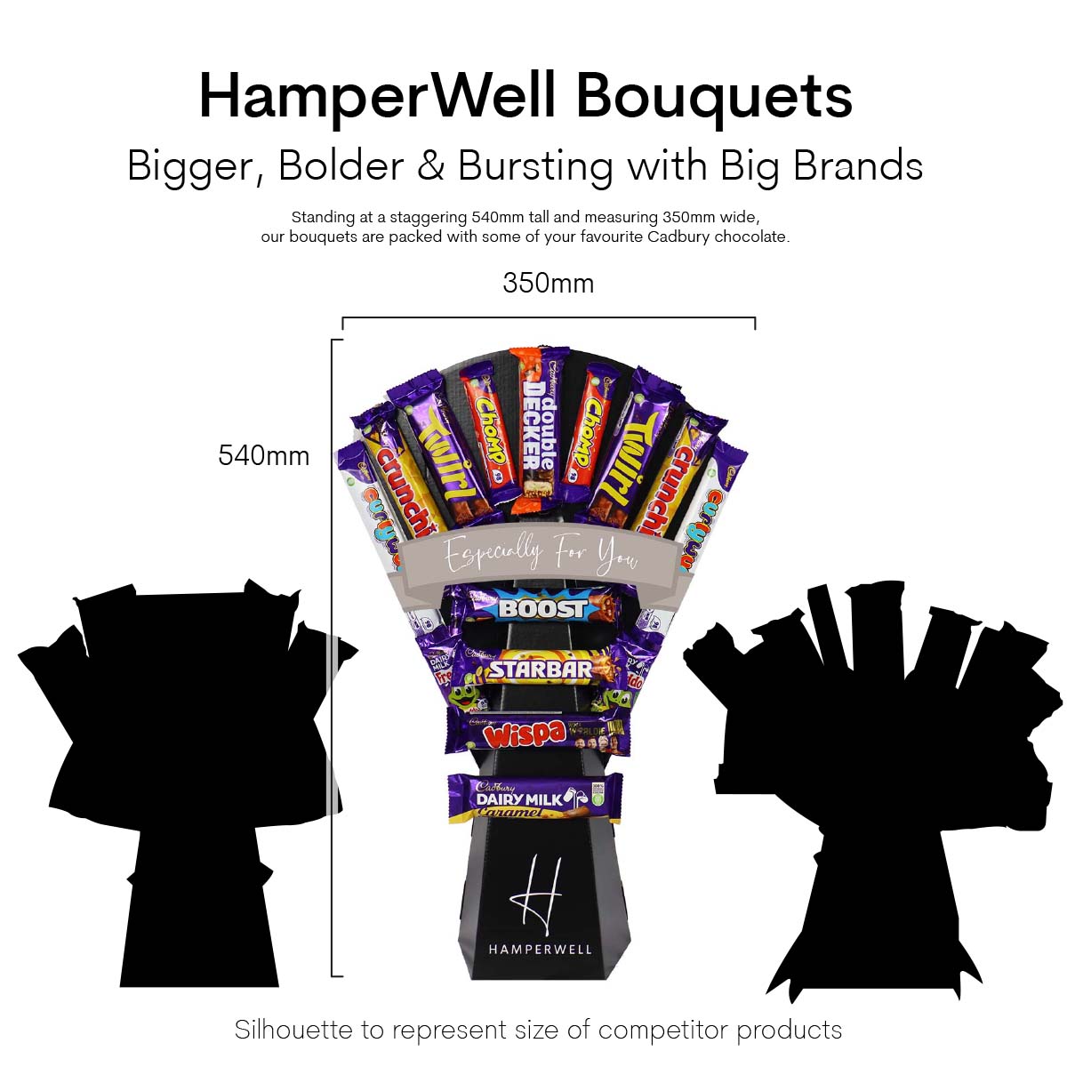 Cadbury Variety Chocolate Bouquet-Food and beverage-www.Shopthatapp.com-HamperWell