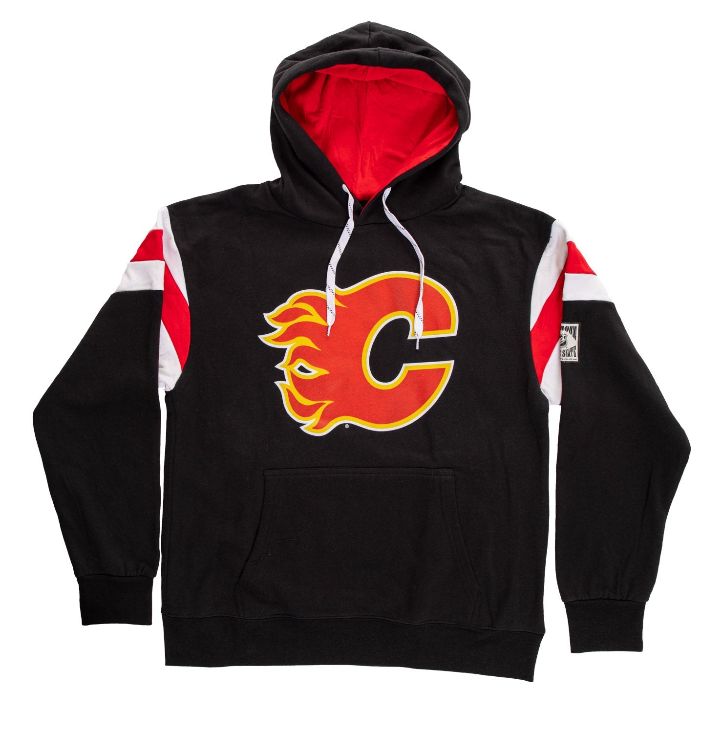 Calgary Flames Varsity Retro Style Hoodie - www.Shopthatapp.com #