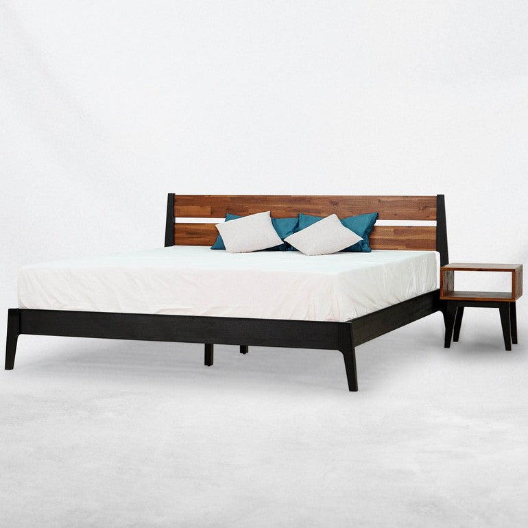Callisto Solid Wood  Bed Frame and Nightstand Bedroom Set - www.Shopthatapp.com