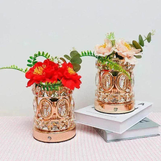 Camellia Crystal Decorative Lamp USB Charging - www.Shopthatapp.com