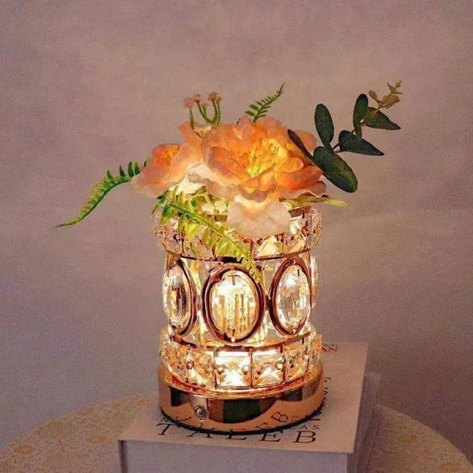 Camellia Crystal Decorative Lamp USB Charging - www.Shopthatapp.com