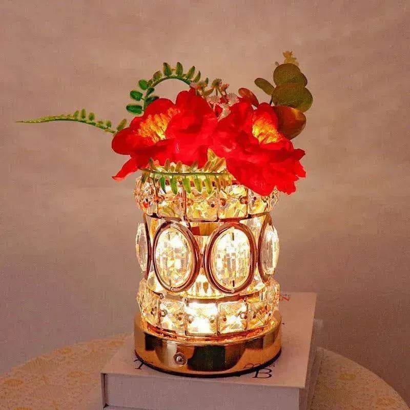 Camellia Crystal Decorative Lamp USB Charging - www.Shopthatapp.com