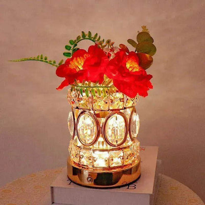 Camellia Crystal Decorative Lamp USB Charging - www.Shopthatapp.com