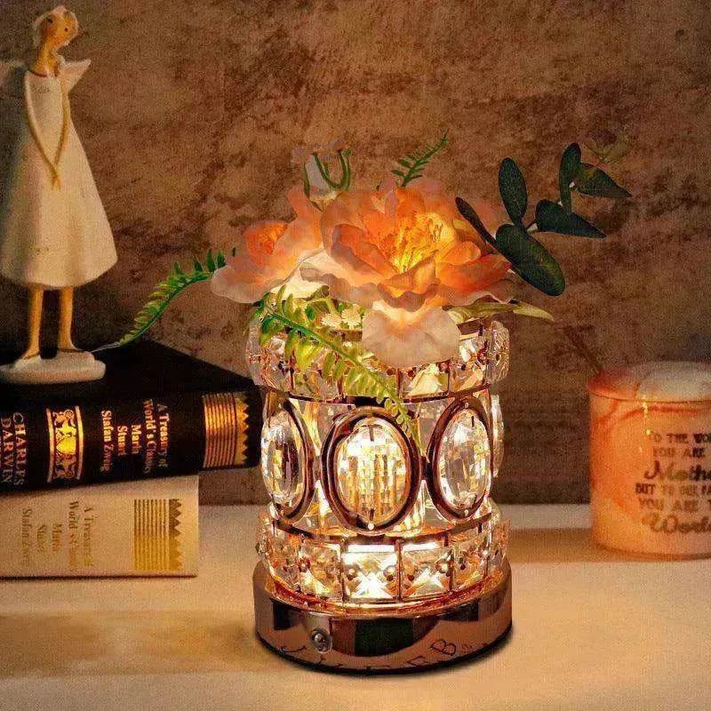 Camellia Crystal Decorative Lamp USB Charging - www.Shopthatapp.com