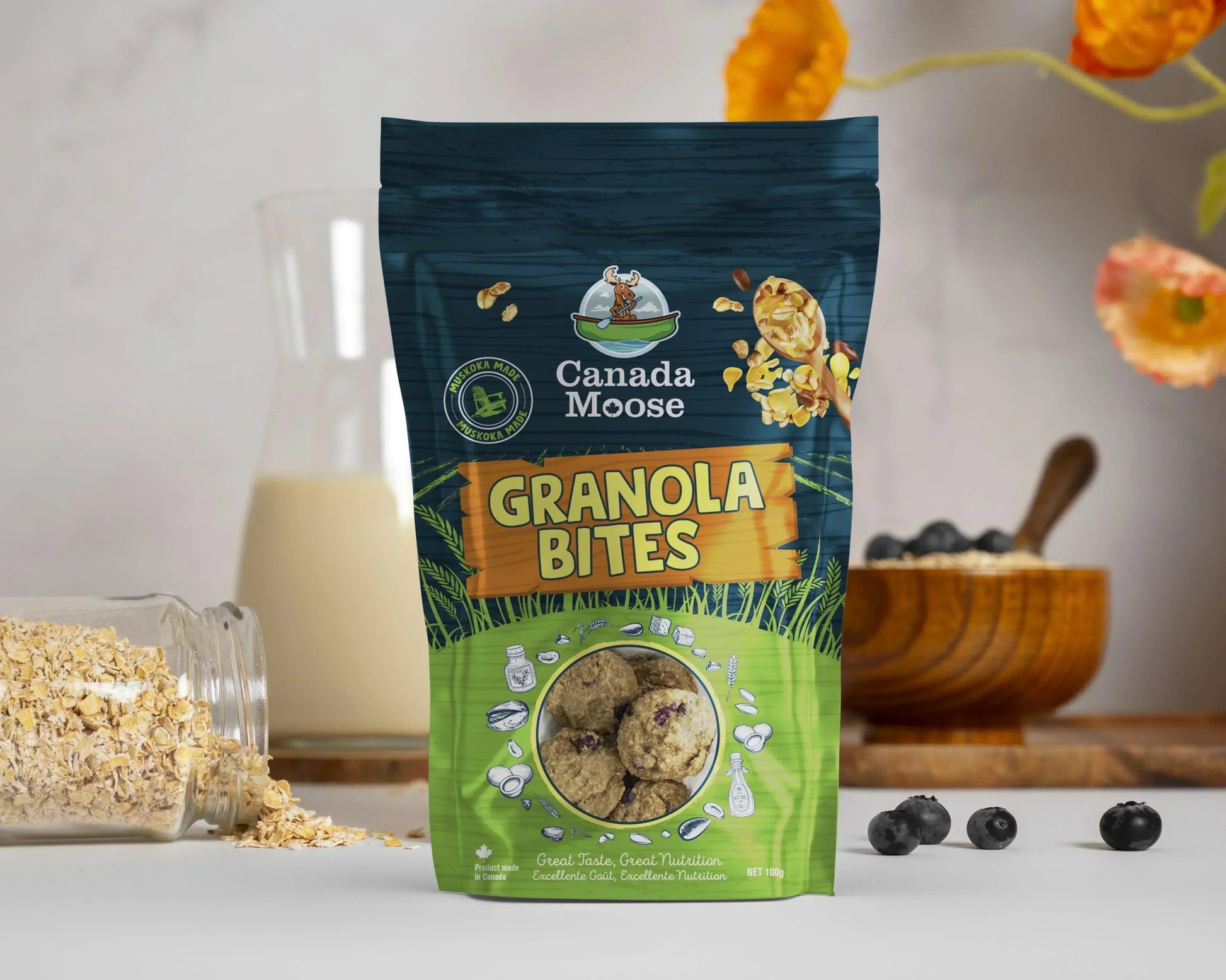 Canada Moose Granola Bites Classic Bag 100G - www.Shopthatapp.com