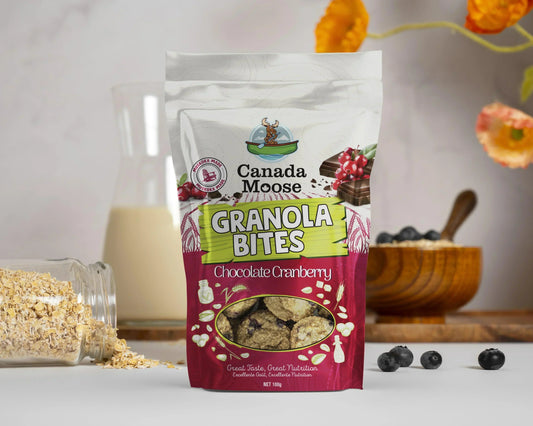 Canada Moose Granola Bites Cranberry Chocolate 100G - www.Shopthatapp.com