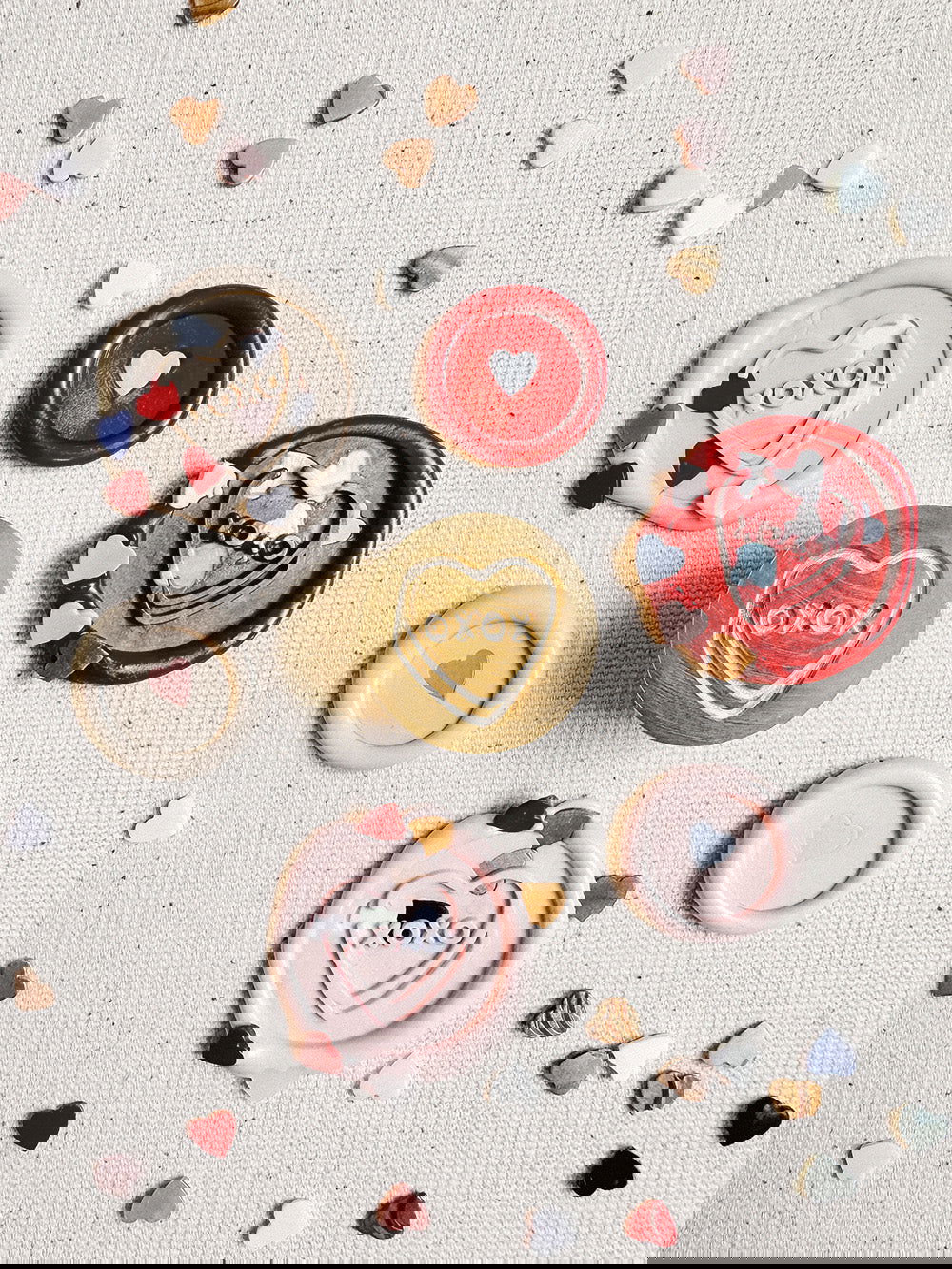 Candy Heart wax stamp - Www.Shopthatapp.com