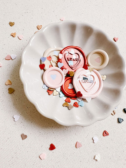Candy Heart wax stamp - Www.Shopthatapp.com
