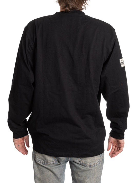 Retro Vancouver Canucks Long Sleeve Henley - www.Shopthatapp.com