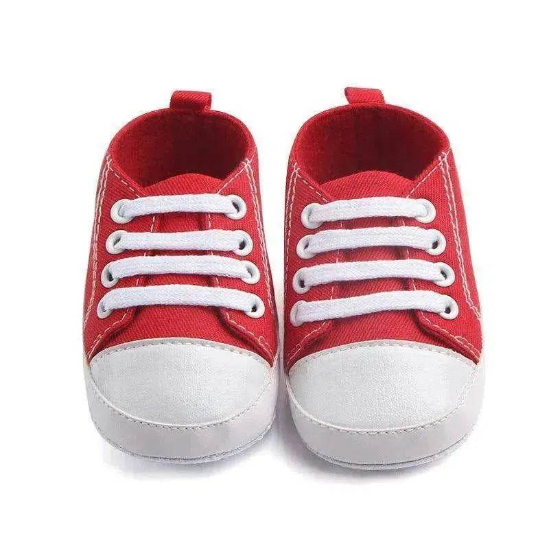 Canvas Sports Sneakers Baby First Walkers Soft Sole Anti-slip Shoes - www.Shopthatapp.com