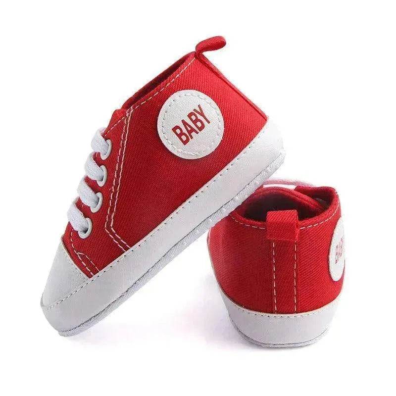 Canvas Sports Sneakers Baby First Walkers Soft Sole Anti-slip Shoes - www.Shopthatapp.com