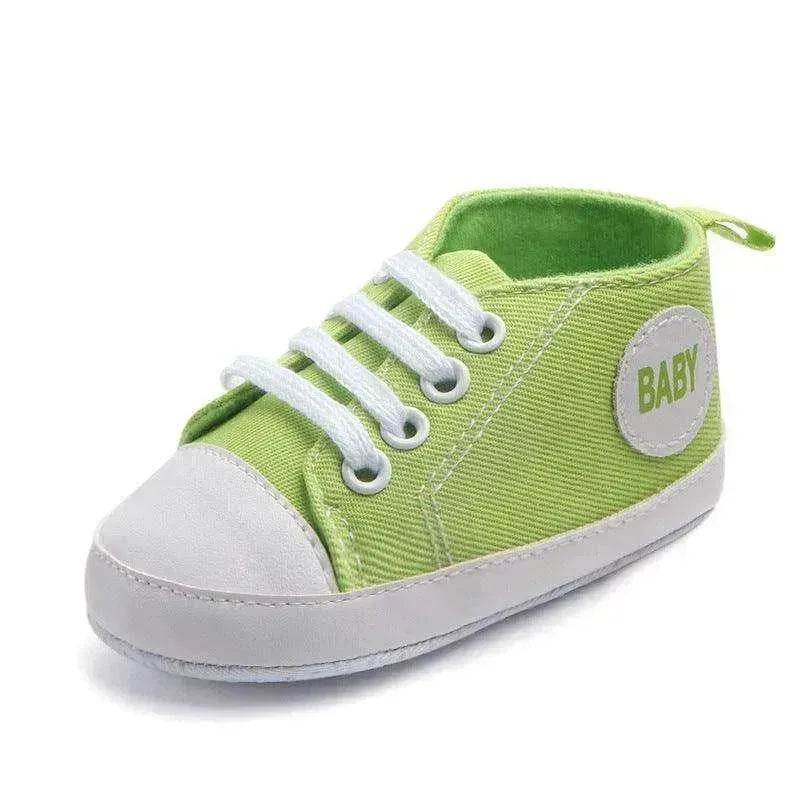 Canvas Sports Sneakers Baby First Walkers Soft Sole Anti-slip Shoes - www.Shopthatapp.com