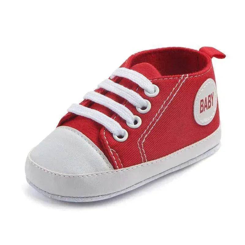 Canvas Sports Sneakers Baby First Walkers Soft Sole Anti-slip Shoes - www.Shopthatapp.com