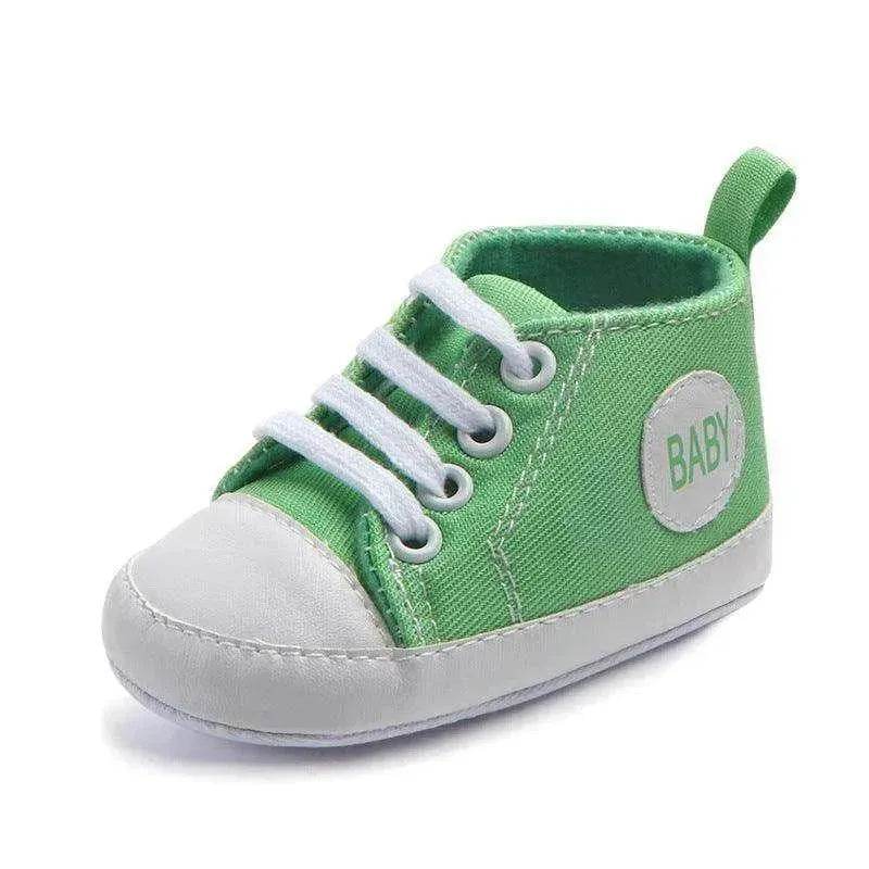 Canvas Sports Sneakers Baby First Walkers Soft Sole Anti-slip Shoes - www.Shopthatapp.com